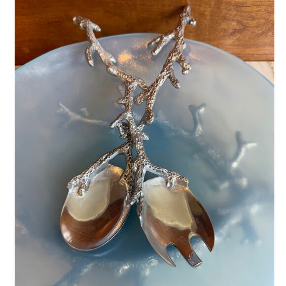Mariposa Coral Salad Server Utensil Set - Picture 1 of 5